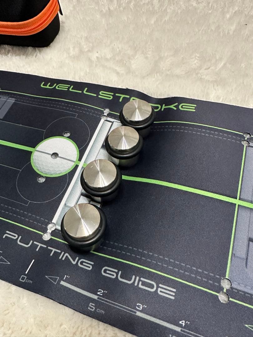 wellputt ウェルストローク　18度　パター練習 インドアティ付き