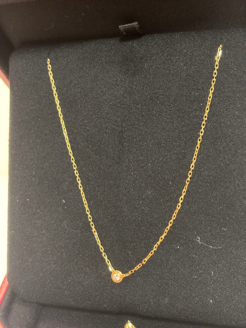 カルティエ　ダムール　ネックレス　スモールモデル　イエローゴールド　大丸神戸購入