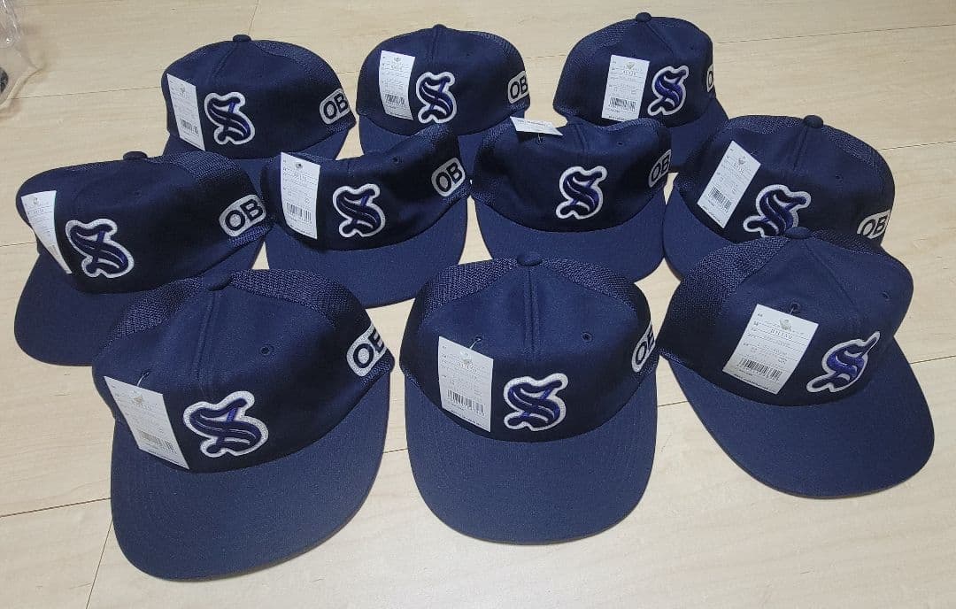 ベースボールキャップ(Sマーク、OBマーク付き)　１０個セット