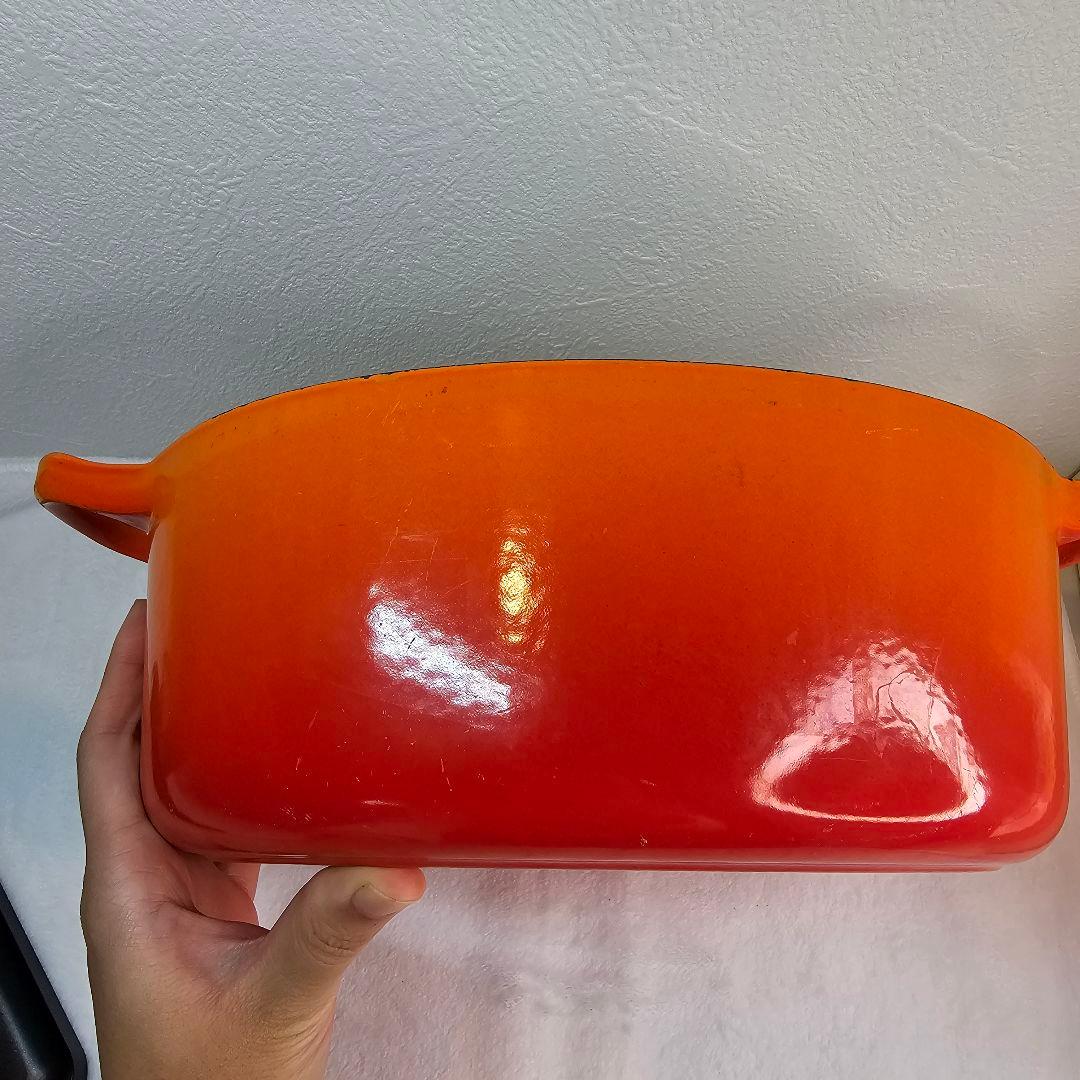 Le Creuset ル・クルーゼ オーバル両手鍋 オレンジ 25cm