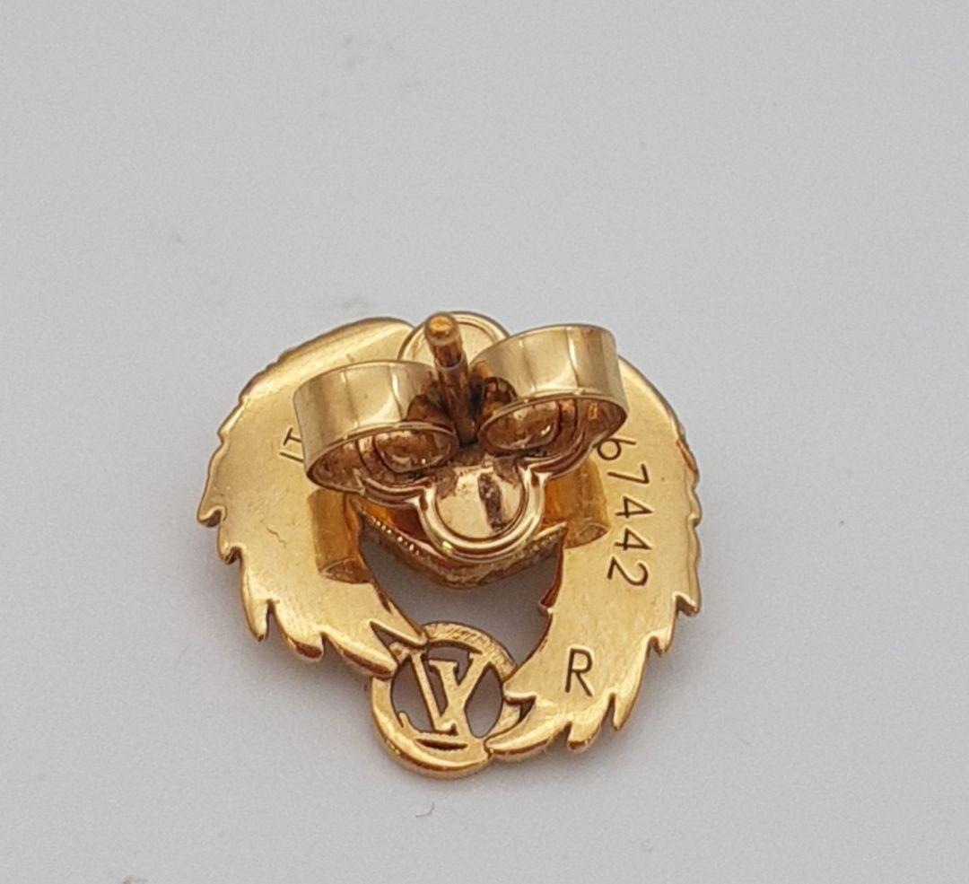 Z08-19　ルイヴィトン　ブルックドレイユクール　ピアス　右のみ　エンジェル