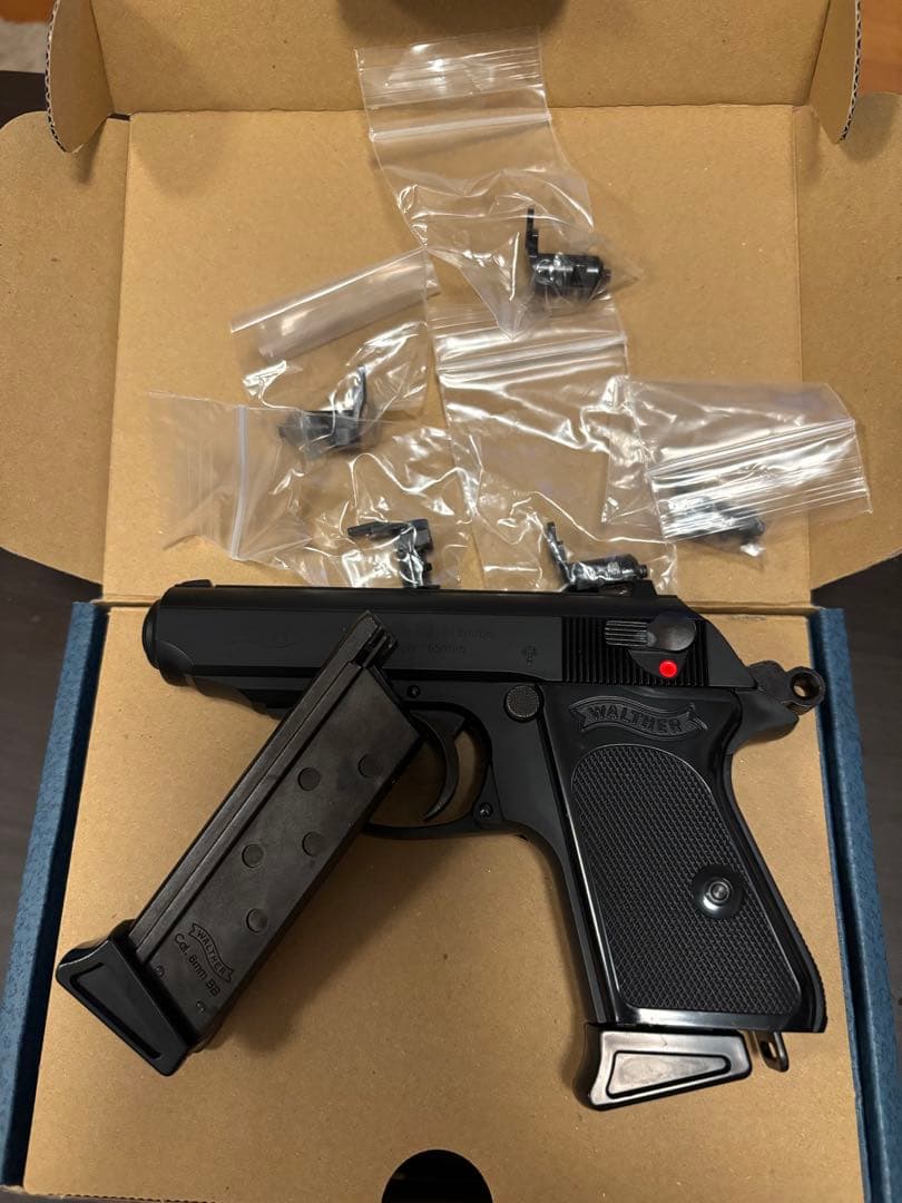 マルゼン ワルサー PPK ブラックモデル　ガスブローバックガン