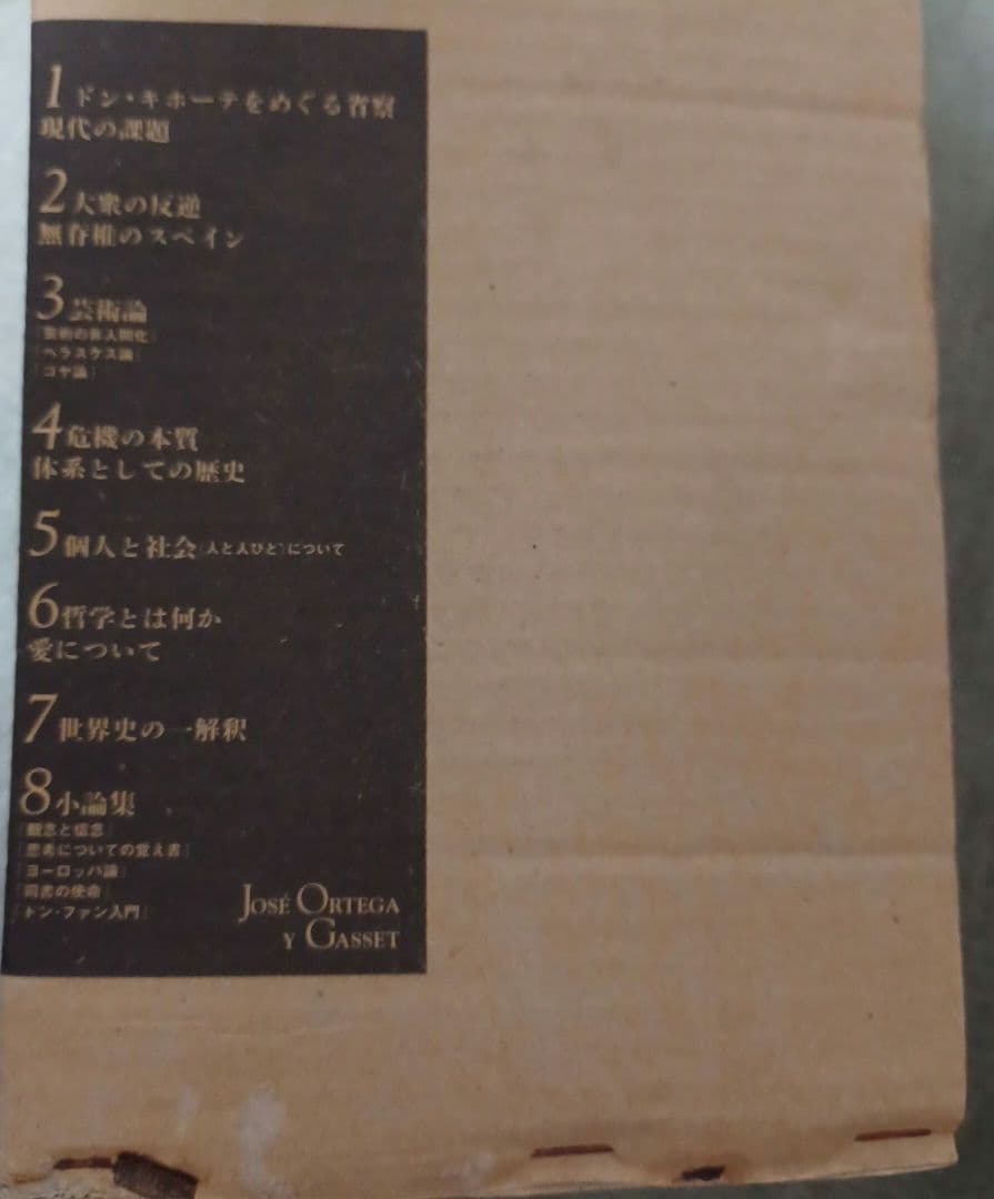 新装復刊　オルテガ著作集　8冊セット　函付き　白水社