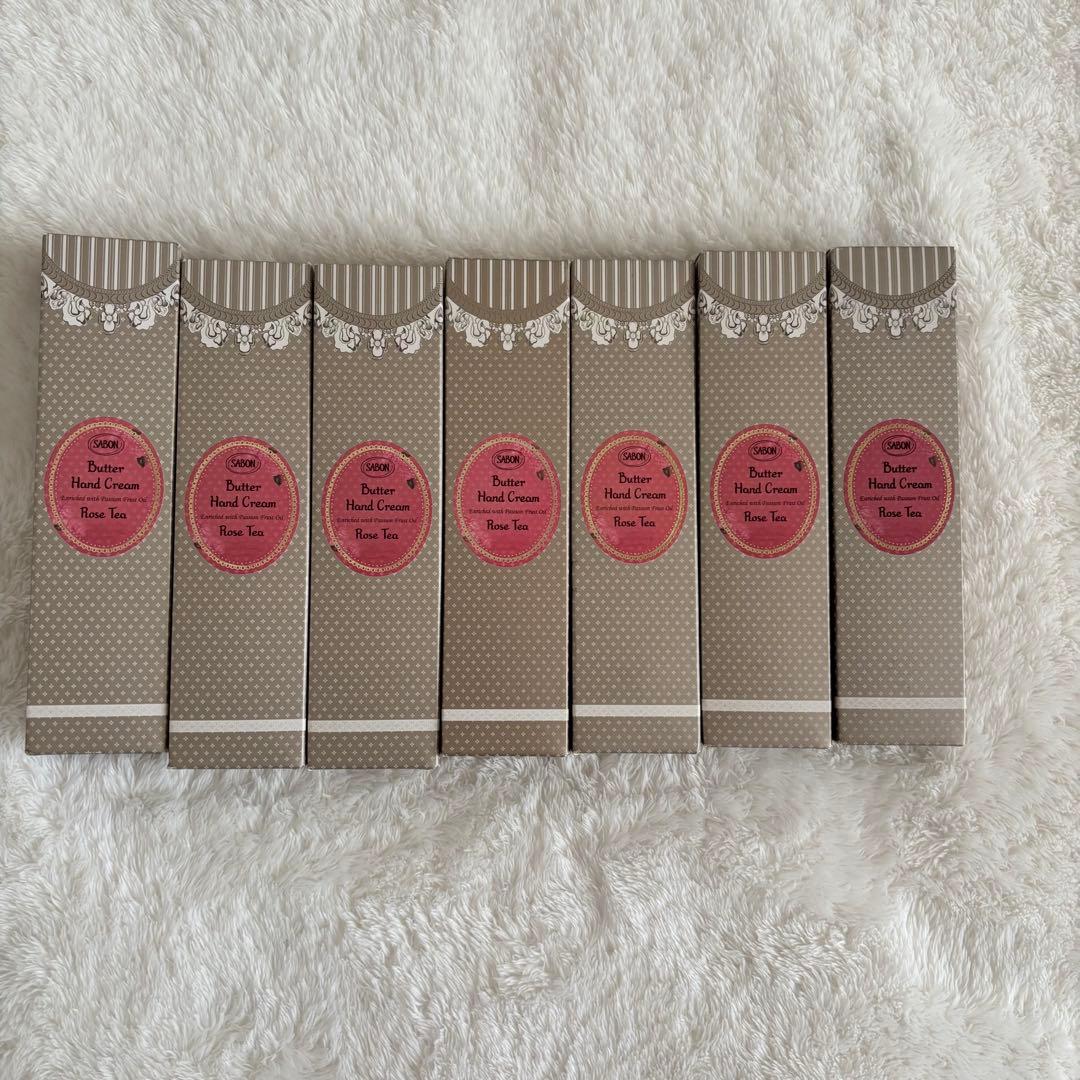 サボン バターハンドクリーム ローズティー 75ml 7個