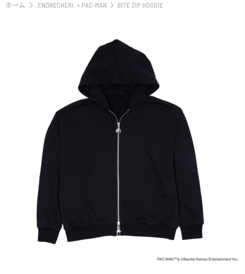 .ENDRECHERI.×PAC-MAN BITE ZIP HOODIE /M