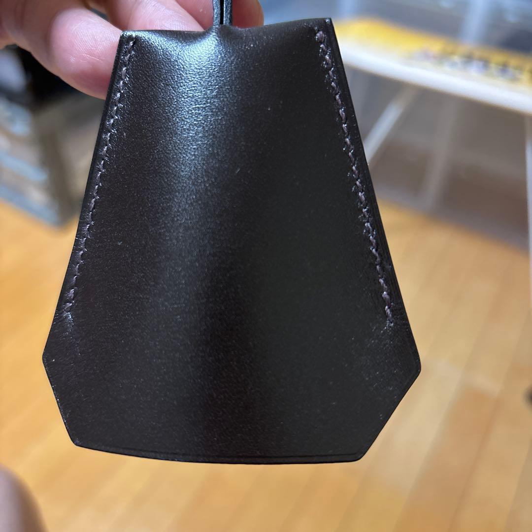 【美品】 HERMES エルメス クロシェット ネックレス ブラウン レザー