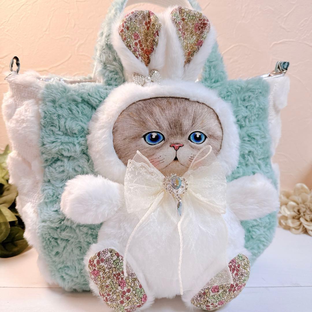 さ*ー様 コヤンイサムチョン♡新作bigうさルミちゃん薔薇ファー＆インド刺繍トー