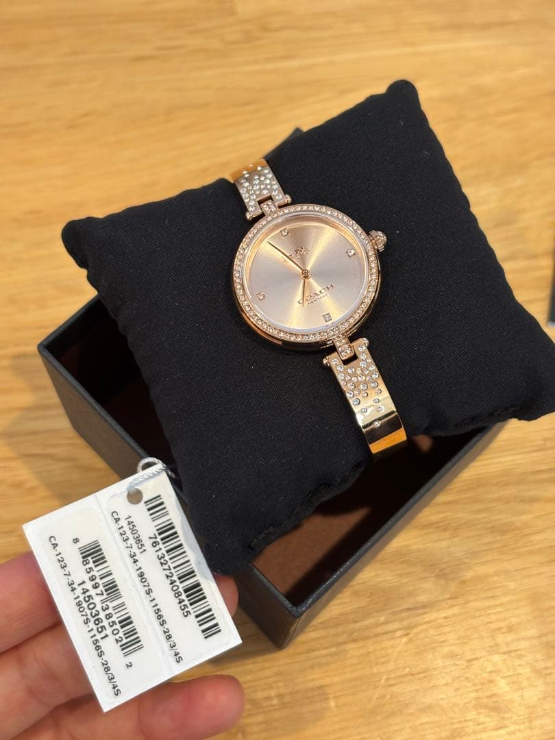 COACH レディース パーク28mm クォーツ ピンクゴールド14503651