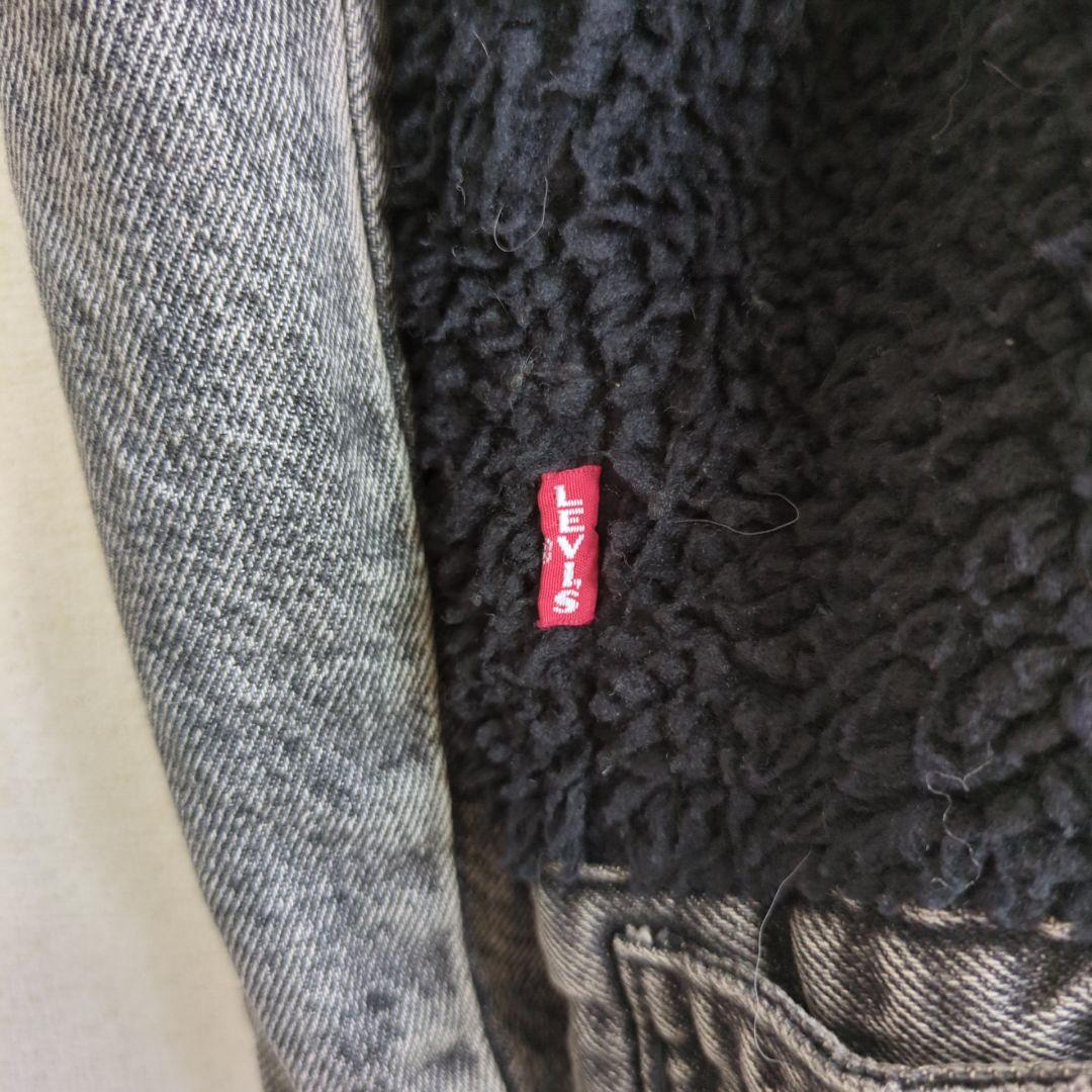 古着　Levi’s リーバイス　ボアジャケット　ブラックデニム　XL