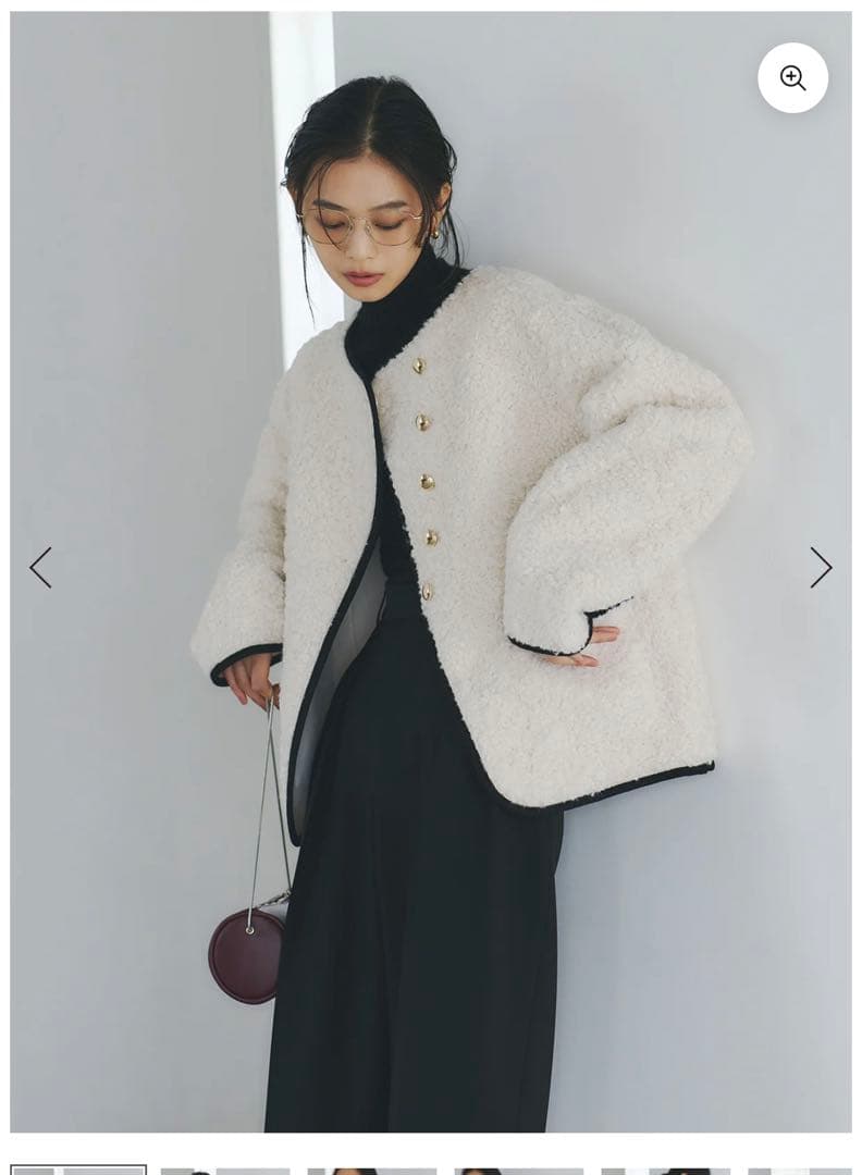 anuans ECOPELパイピングボアジャケット