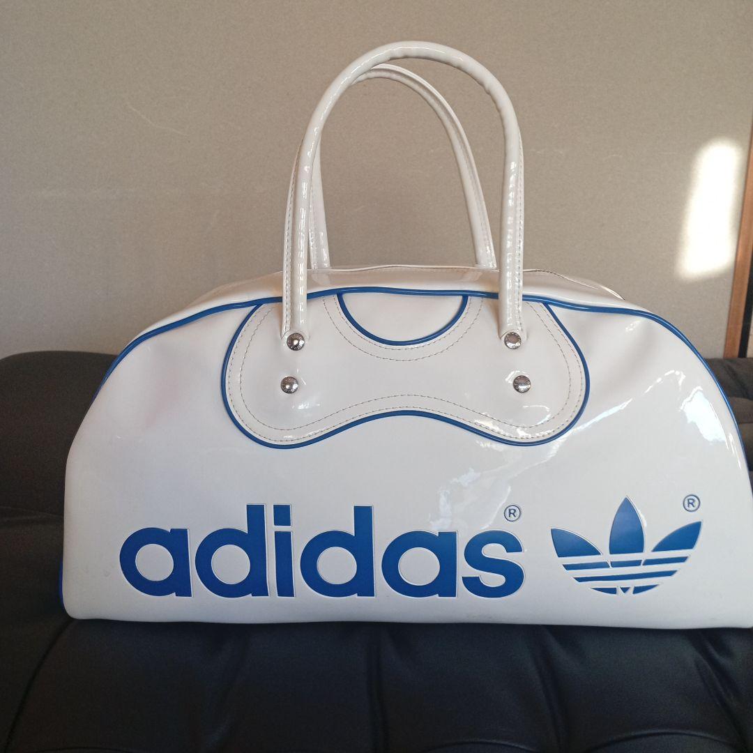 アディダス エナメル ボストンバッグ 美品