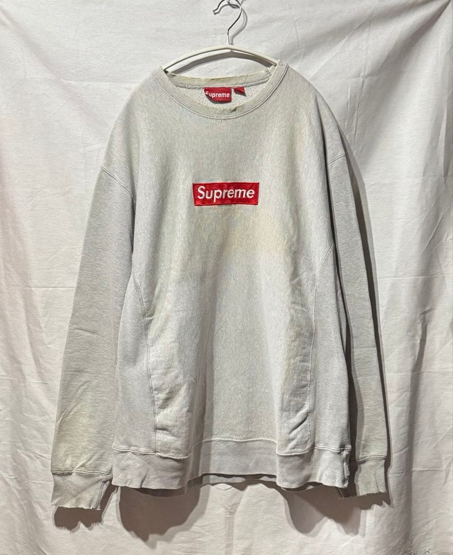 初期 old Supreme ボックスロゴ クルーネック スウェット