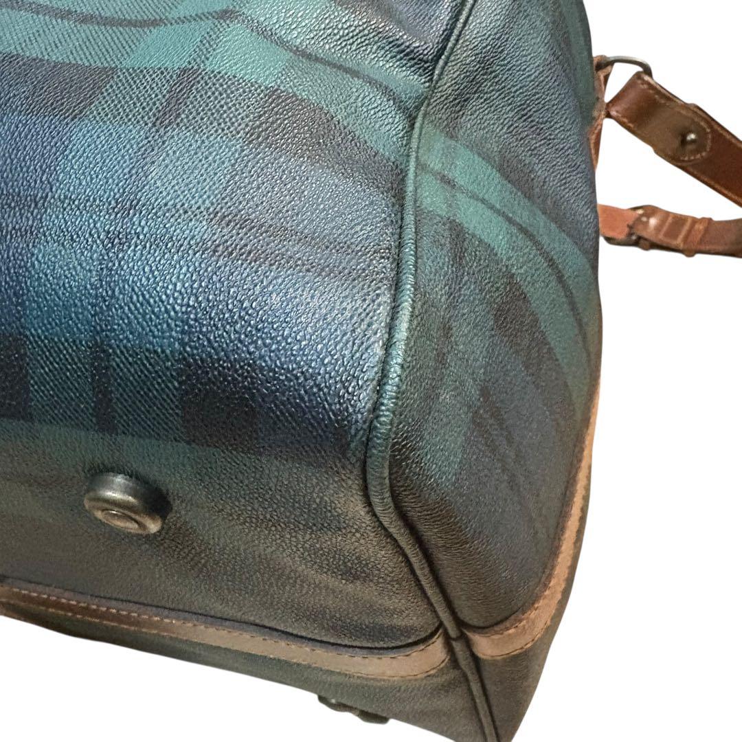 美品 ポロラルフローレン ボストンバッグ 2way チェック PVC 大容量