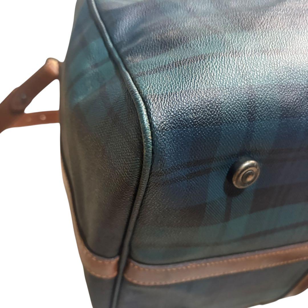 美品 ポロラルフローレン ボストンバッグ 2way チェック PVC 大容量