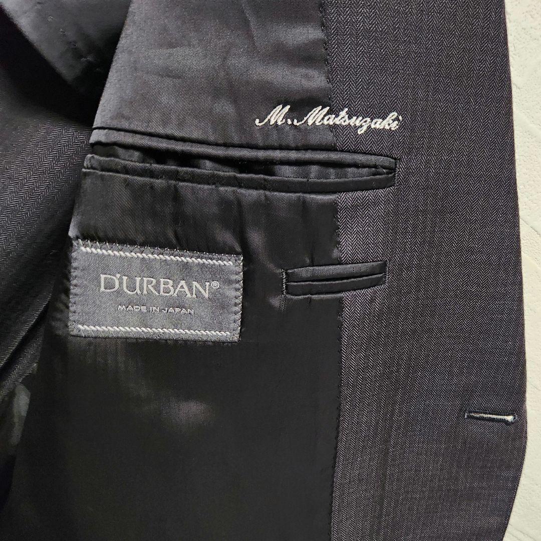 ダーバン　ロロピアーナ　メンズ　スーツ　セットアップ　グレー　シャドーストライプ