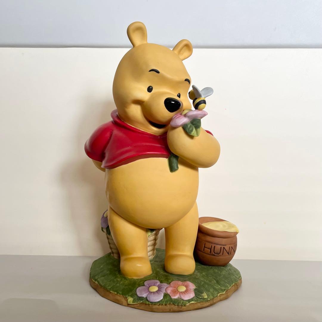 【くまのプーさん】加藤工芸　陶器　置き物　ガーデンスタチュー　希少