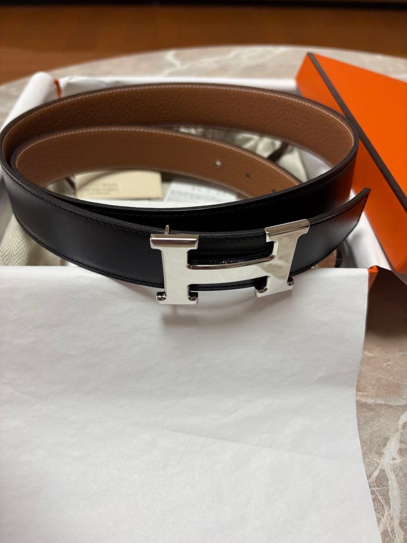 2*5様 週末売り切りお値下げ♡新品未使用♡エルメスバックル コンスタンス黒/茶