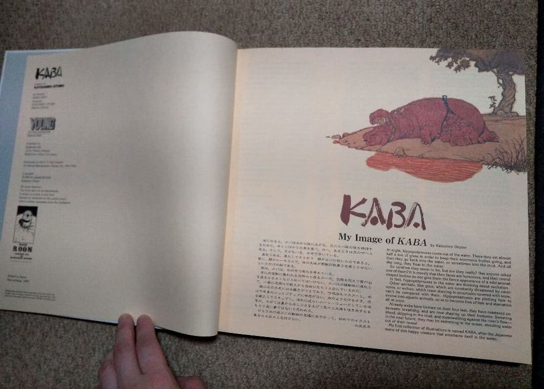 【中身超美品】第1版OTOMO KATSUHIRO ART WORK KABA