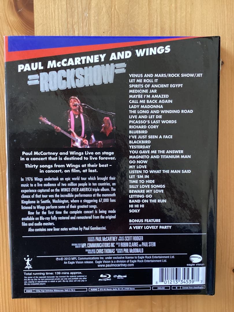 ポールマッカートニー＆ウイングス　ロックショウ　伝説のコンサート1976年