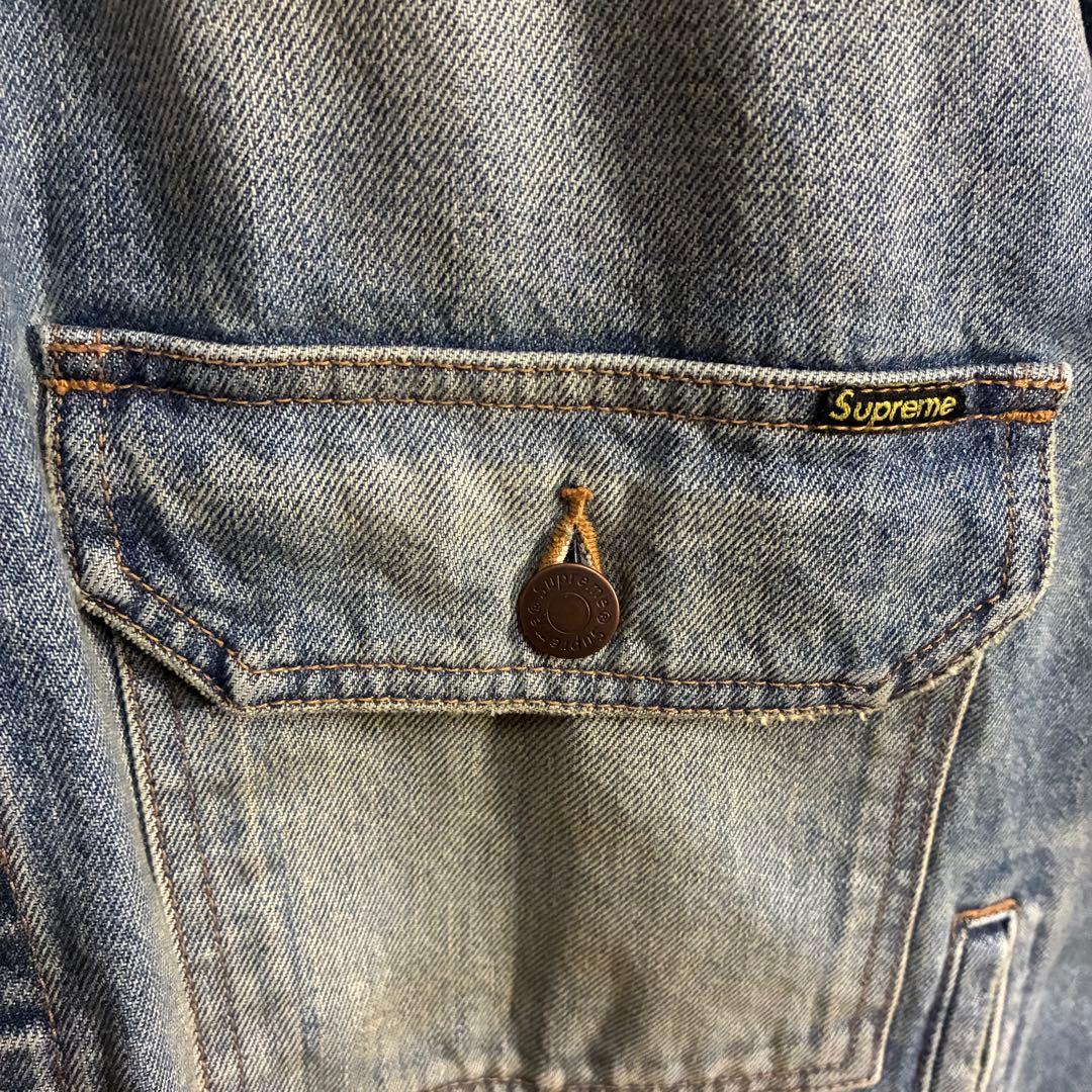 【希少サイズ】シュプリーム　ヴィンテージ加工　デニムジャケット XXL