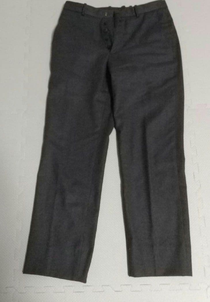 最高級 ウール ジルサンダー ダークグレー スラックス 44