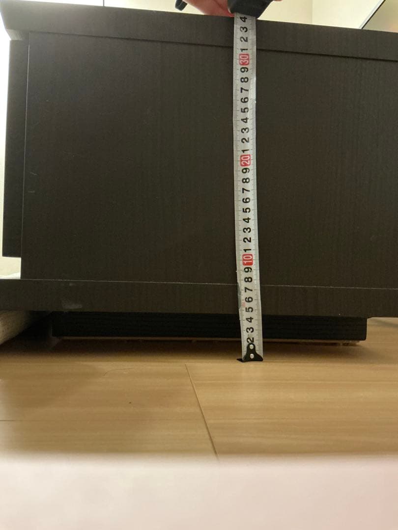 ニトリ　ダークブラウン 木製 テレビ台 引き出し付き