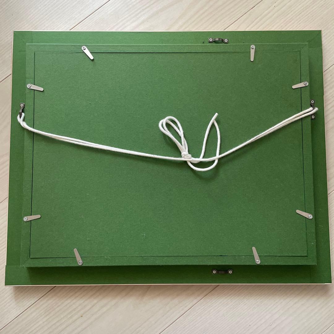 B*B様 草間彌生【帽子】肉筆/表裏サイン有り/油彩/アクリル/絵画/額縁