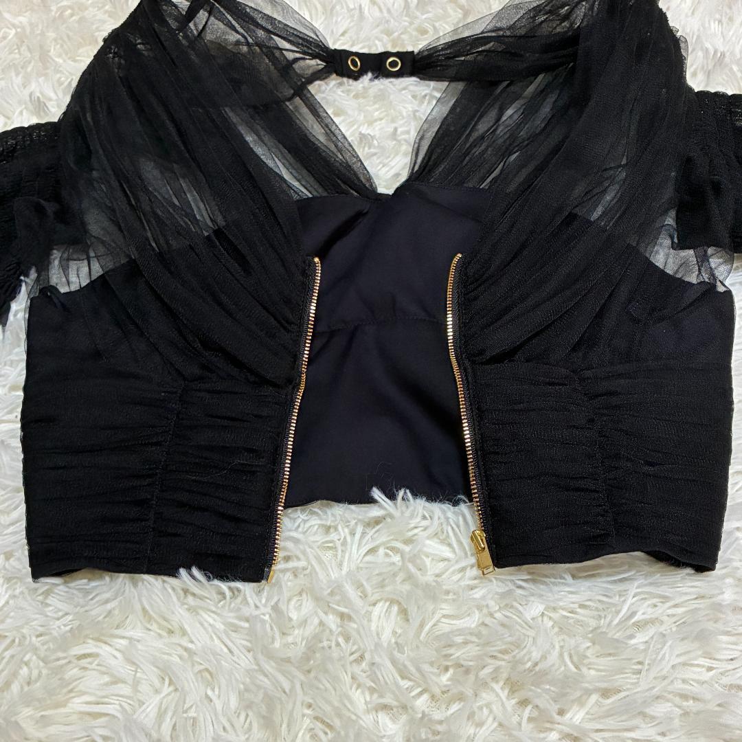 【美品】　FETICO　フェティコ マトンスリーブチュールブラウス　【希少品】