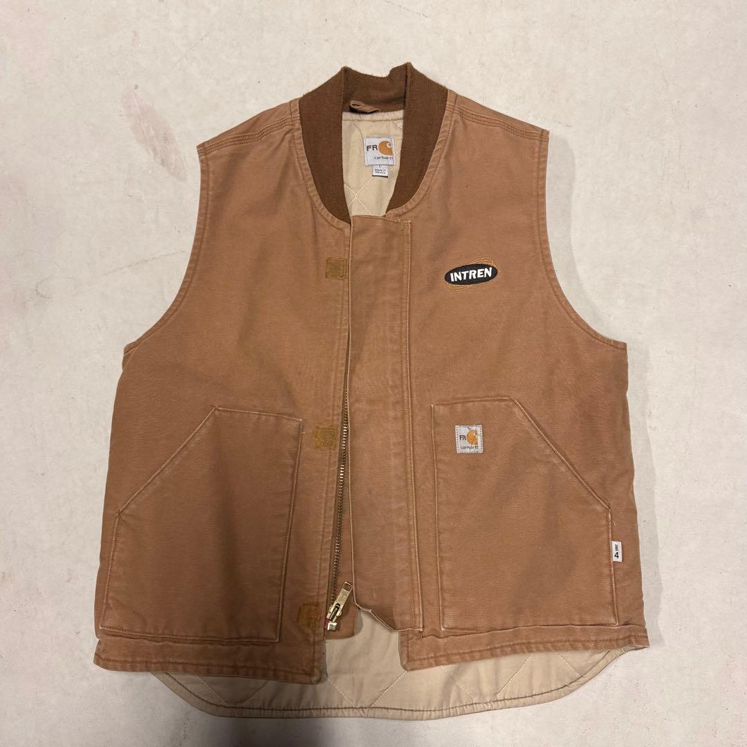 カーハート　ブラウン コットン ベスト