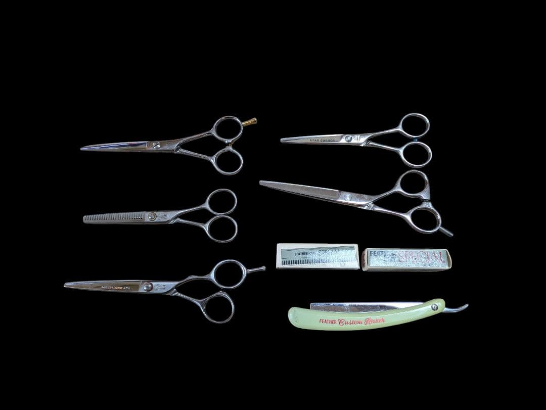 美容師用シザー・カミソリ・替刃セット まとめ売り　美容　美容師