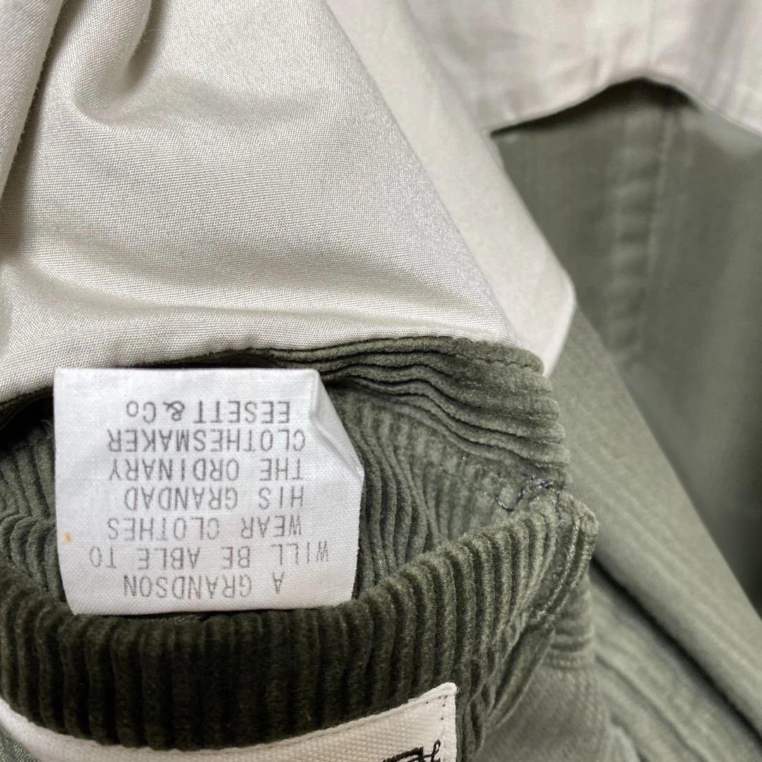 EESET&co J081 コーデュロイ　モスグリーン　grandrow JKT