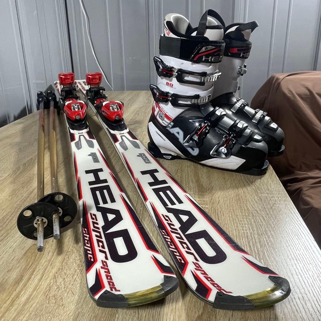 HEAD170cm 27/27.5cm ストック125cmスキーセット‼︎