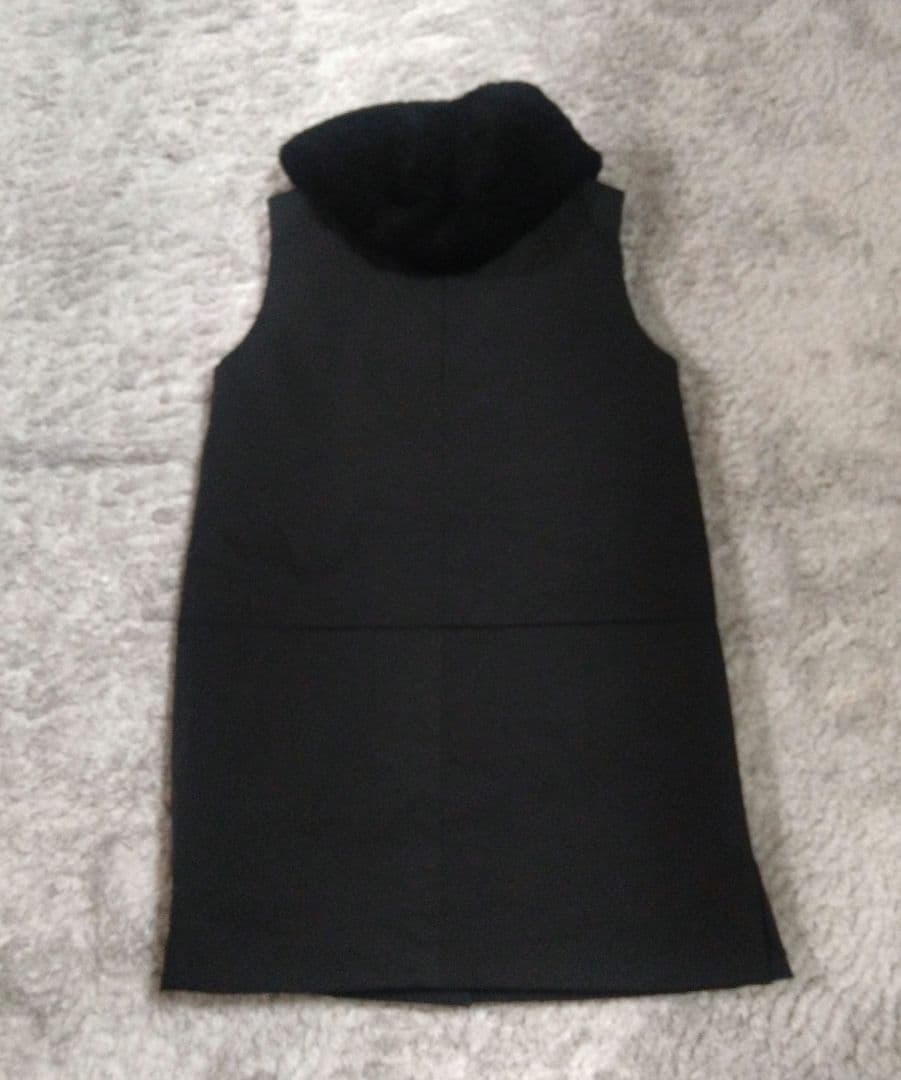 最終値下げ【美品】STUDIO PICONE ロングベスト　ジレ　フード　ボア