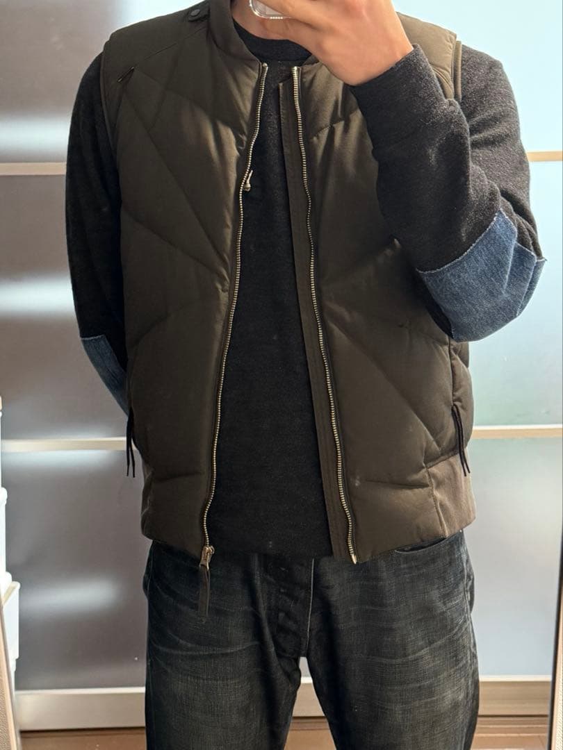 STONE  ダウンベスト S オリーブ