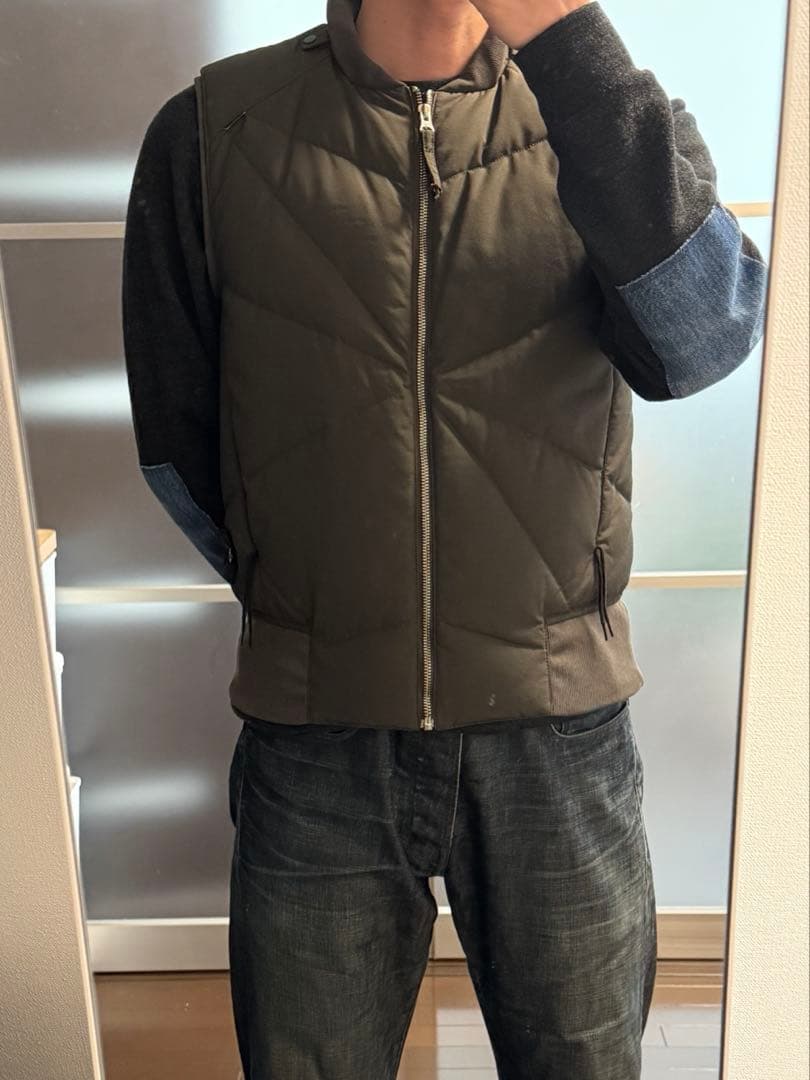 STONE  ダウンベスト S オリーブ