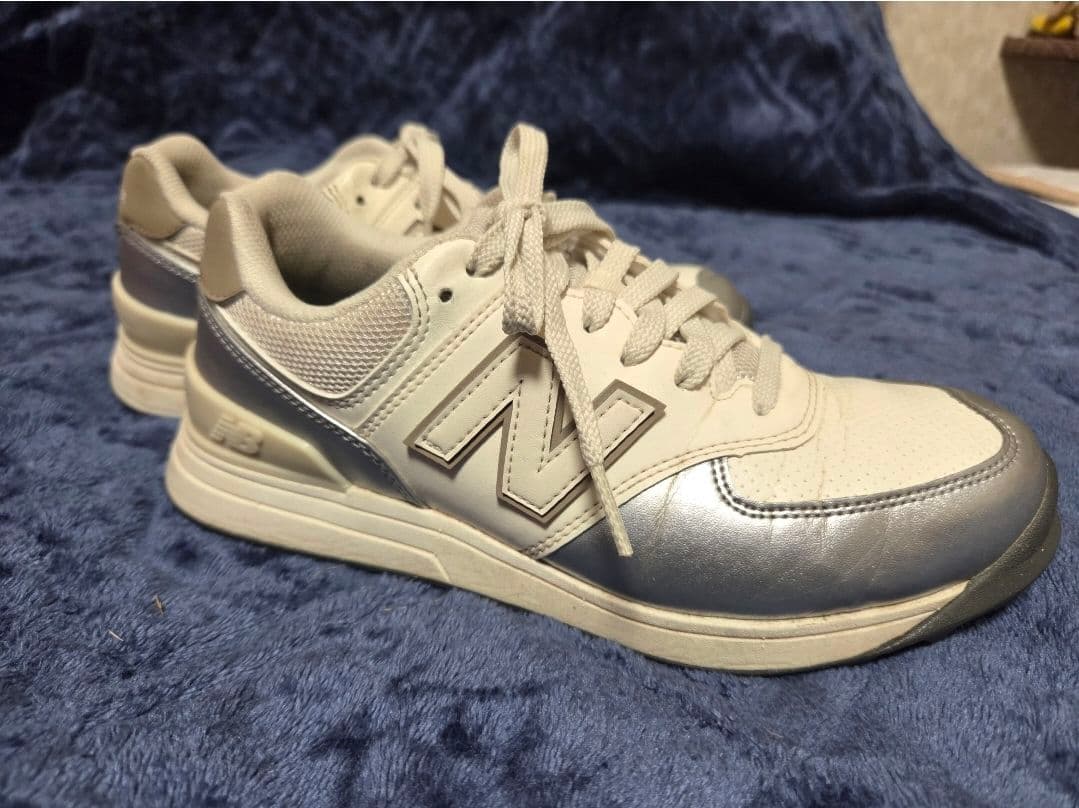 New Balance スニーカー ホワイト/シルバー