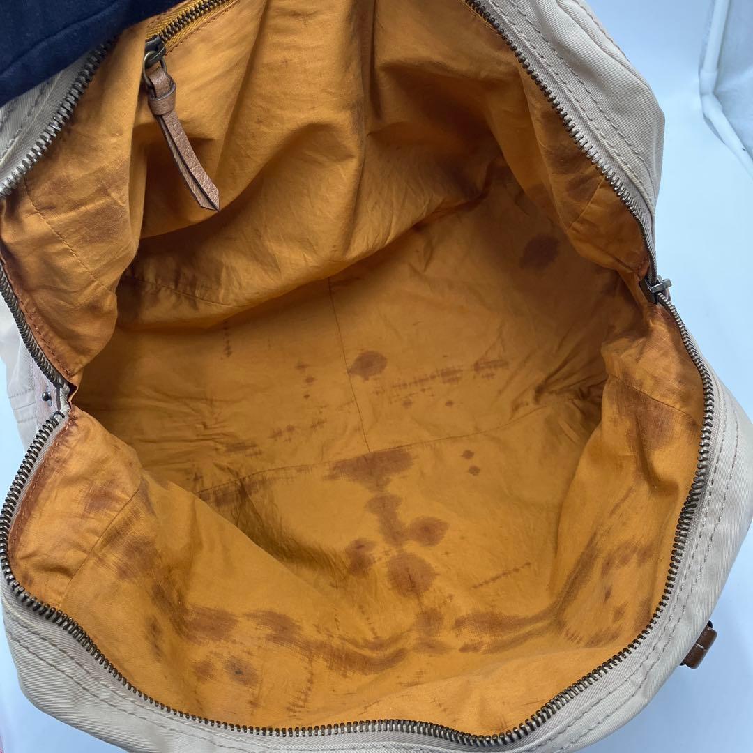 ミュウミュウ ヴィンテージ ボストン型 トートバッグ ショルダーバッグ ベージュ