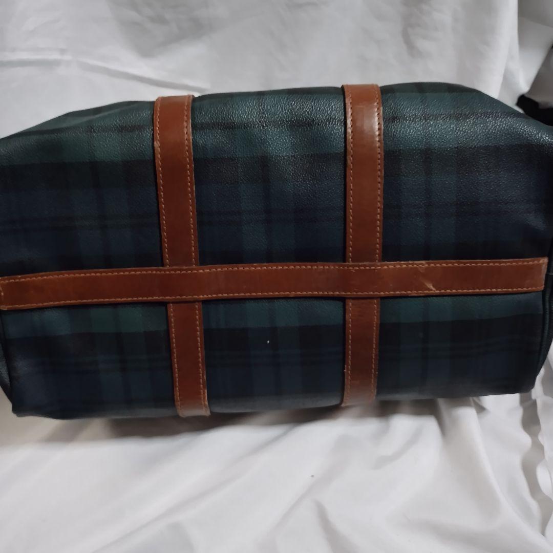 ポロラルフローレン　チェック柄ボストンバッグ　レトロ　RALPH LAUREN