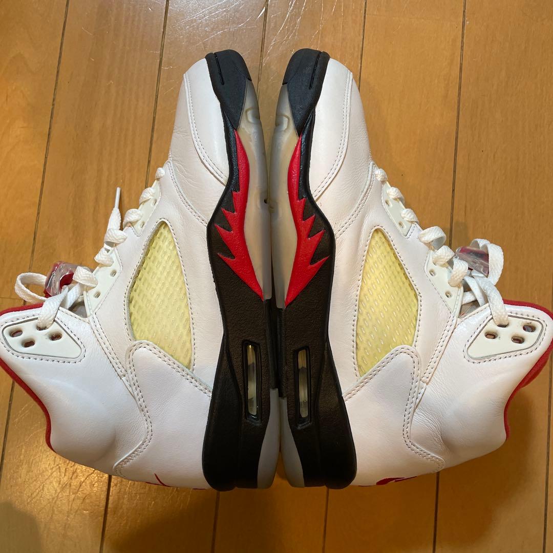 【美品】Nike Air Jordan 5 Retro \"Fire Red\"