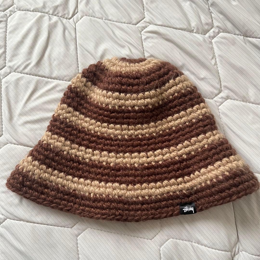 stussyクラッシャーハット ブラウン