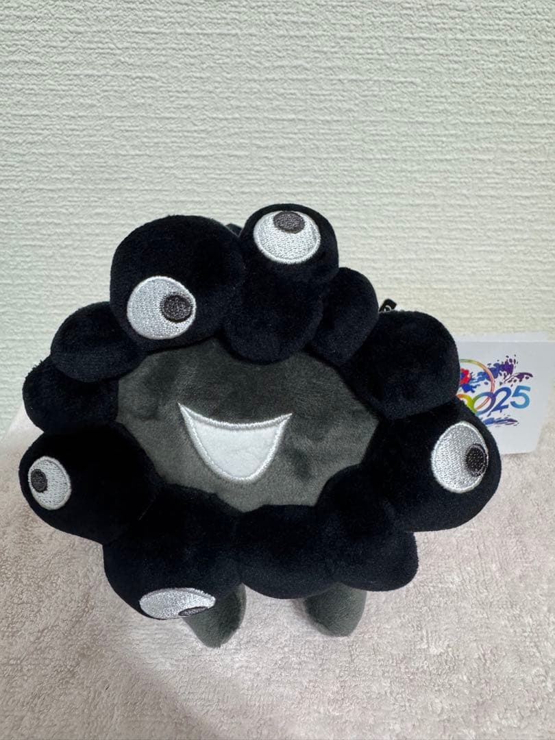 ミャクミャク這型 ぬいぐるみ　Ｓサイズ 黒　ブラック　万博　EXPO2025