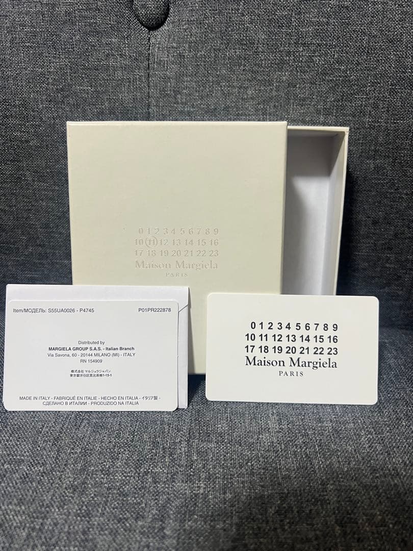 【正規品保証カード他付属品付】Maison Margiela ブラックキーケース