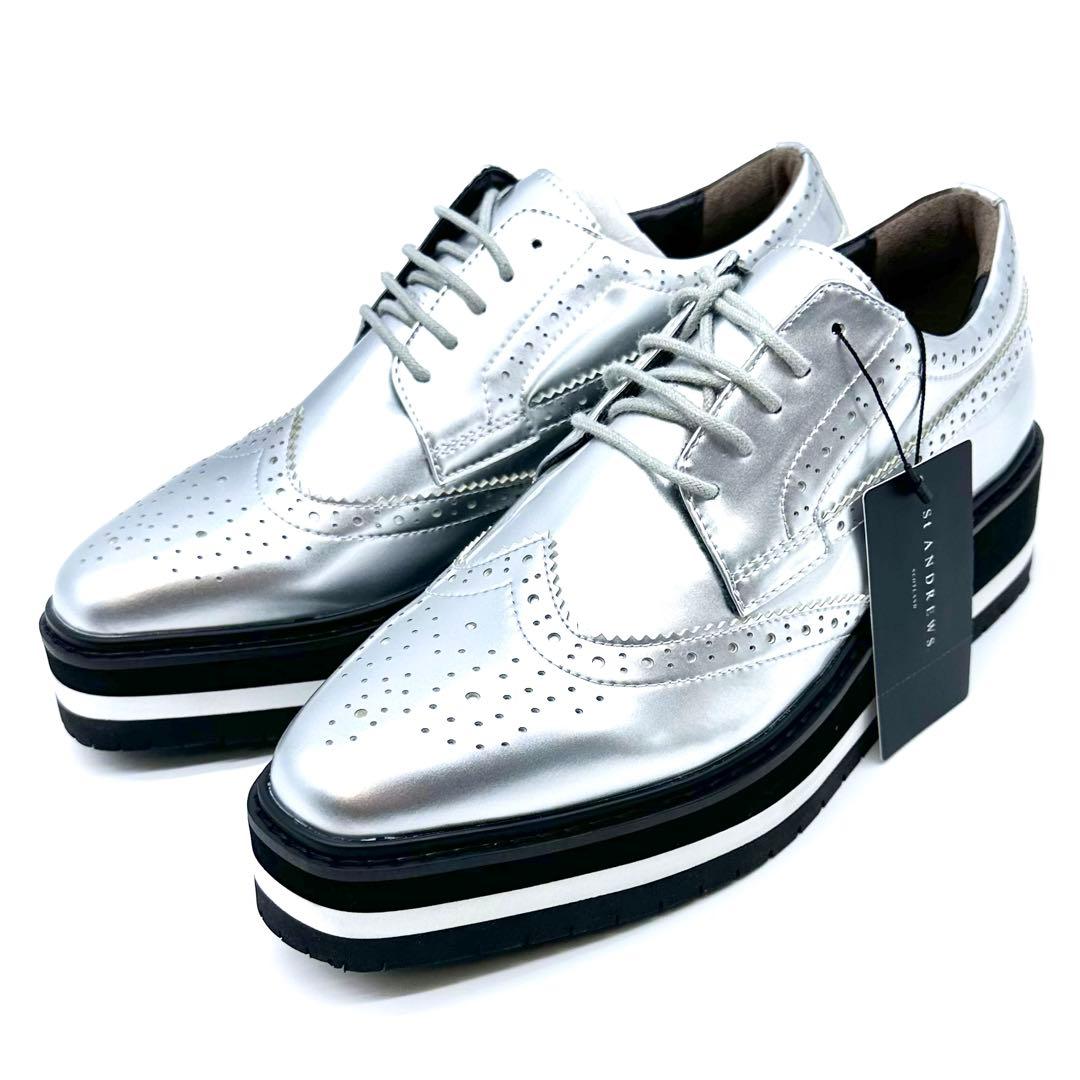 未使用タグ付✨セントアンドリュース ゴルフシューズ スパイクレス M シルバー