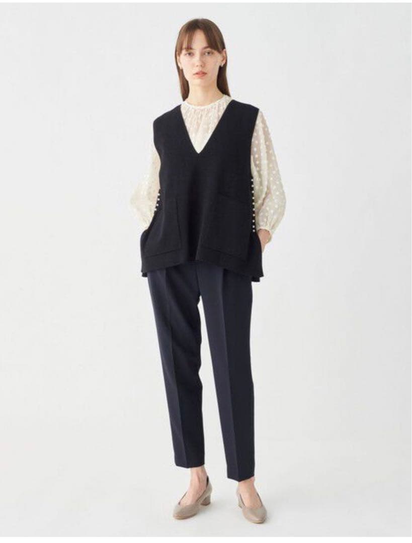 【新品】Ballsey パールコンビVネックベスト　トゥモローランド