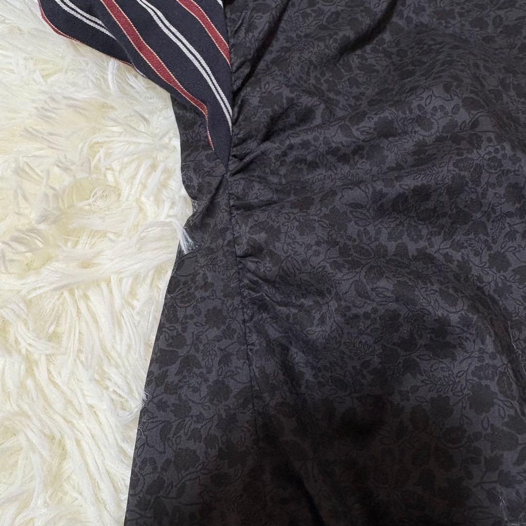 ヴィヴィアンウエストウッド 変形シャツ ブラウス 花柄 ストライプ柄