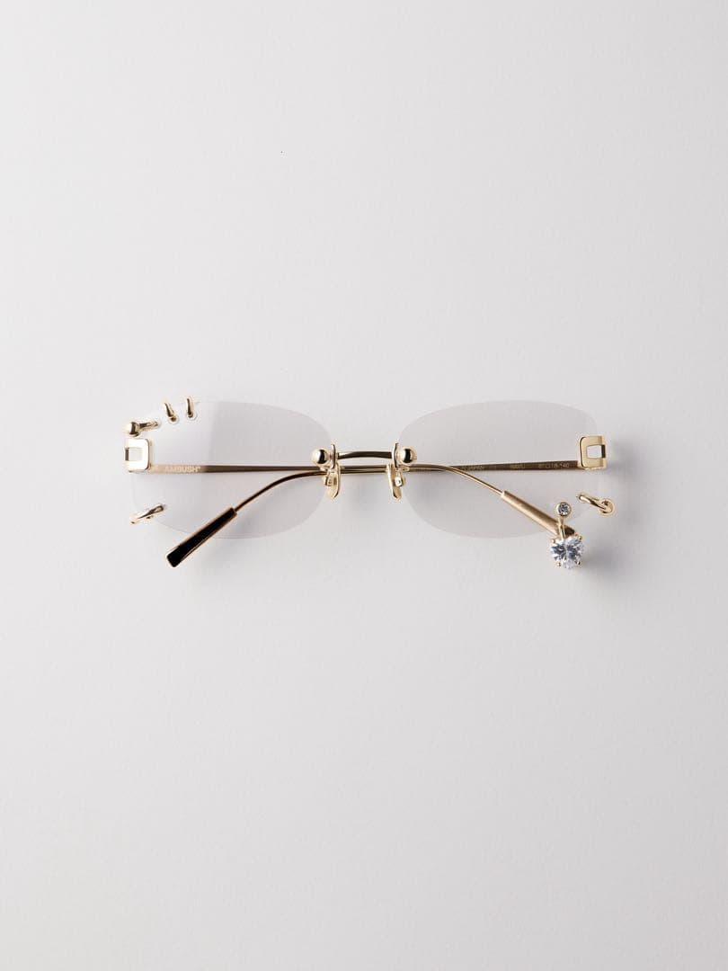 『値下げ』ambush アンブッシュピアス サングラス ゴールド