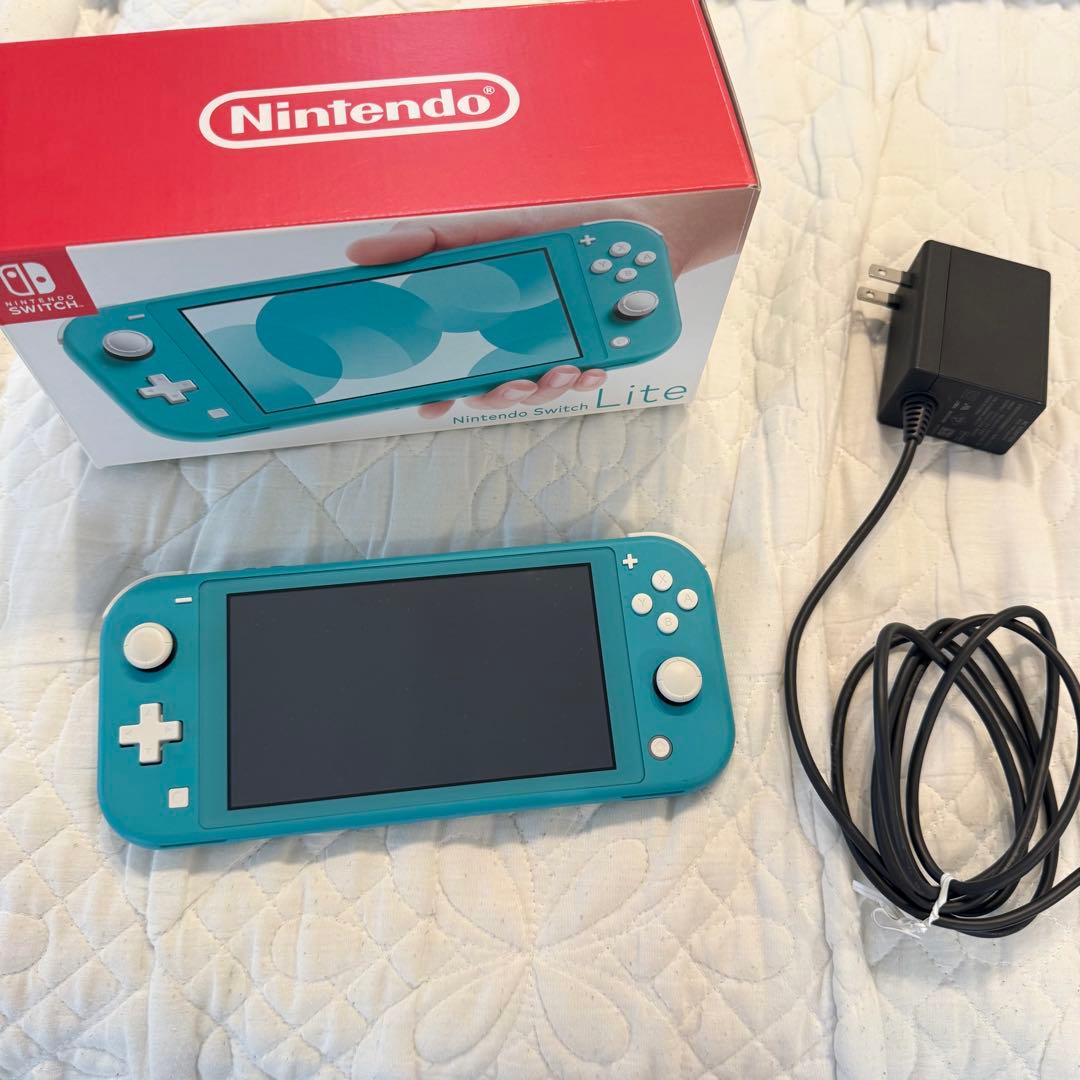 Switch Lite スイッチライト ターコイズ 箱・充電器ACアダプター付き