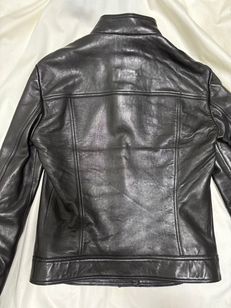 極美品　GUCCI シングルライダースジャケット