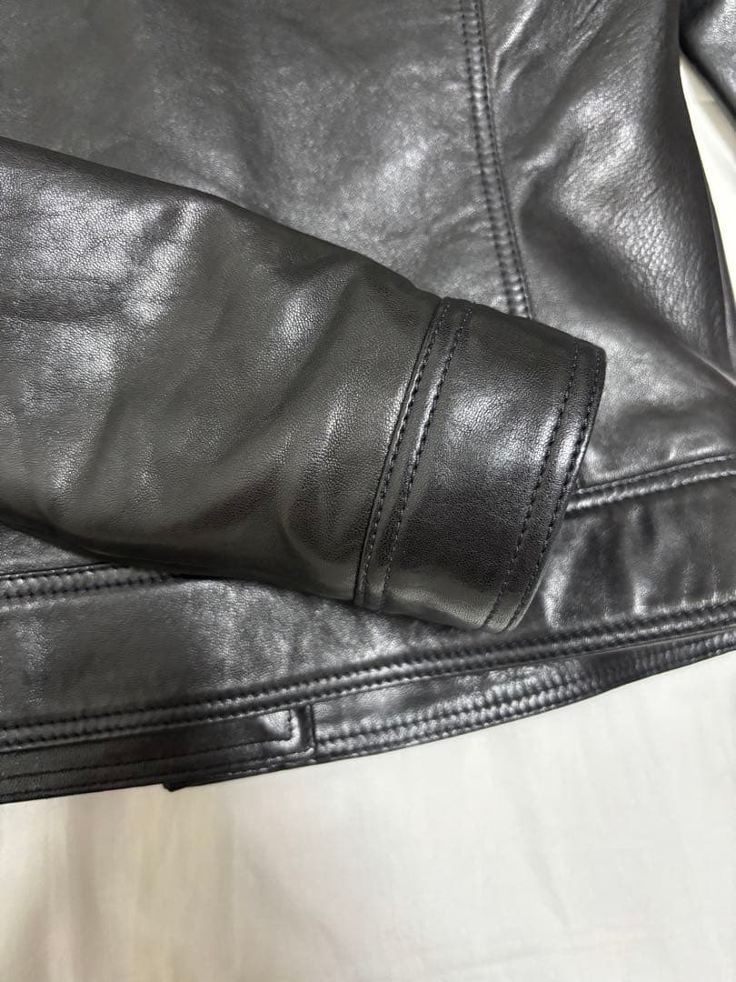 極美品　GUCCI シングルライダースジャケット