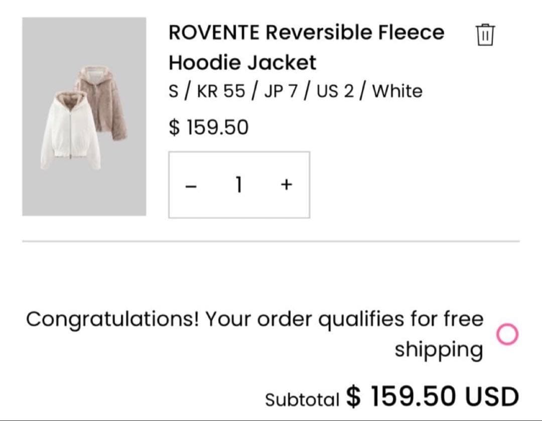 PINKPARKS ROVENTE リバーシブルフリースジャケット